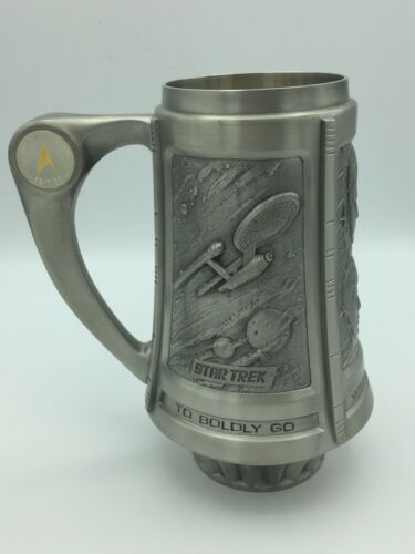 Star Trek 25th Anniversary Edition Pewter Tankard Beer Stein Mug 1991 Franklin