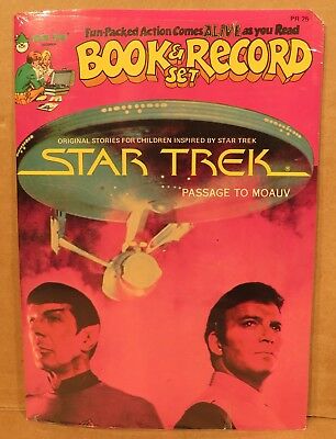 1979 Star Trek Passage To Moauv Book & Record Set In Shrinwrap Peter Pan Records