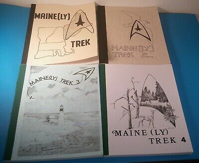 4 Main {LY} Star Trek Fanzines Vol #1 - #4  Near Mint