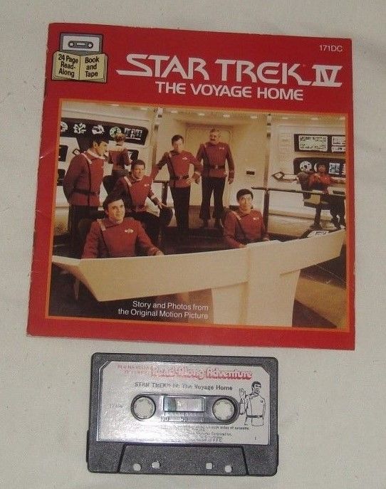 1986 Star Trek IV The Voyage Home Talking Story Book & Cassette Tape Read Along