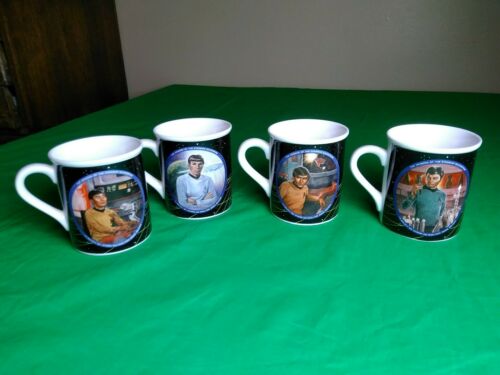 The Star Trek Hamilton Mug Collection Mr Spock Sulu Dr McCoy Chekov