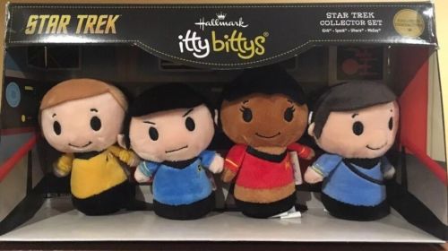 Star Trek Plush Figures 50th Anniversary Collectors Set Hallmark Itty Bittys
