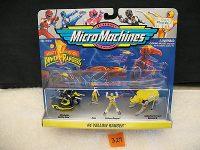 Micro Machines 74700 MIGHTY MORPHIN POWER RANGERS #4 YELLOW RANGER *New*  1994