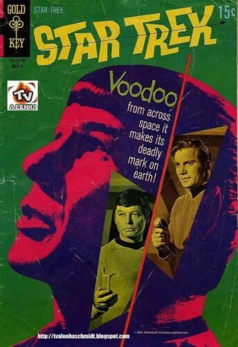 Star Trek Gold Key Comics Voodoo From Across Space Embossed Metal Tin Sign