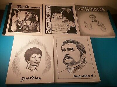 5 The Guardian  Star Trek Fanzines   # 1,2,3,4,& 6