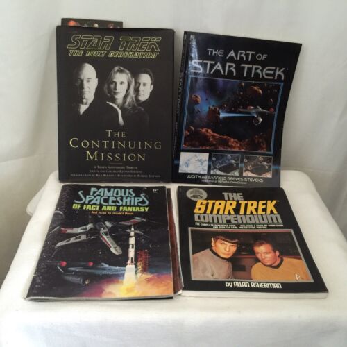 Star Trek reference 4 book lot, 1979-1997, TOS & TNG
