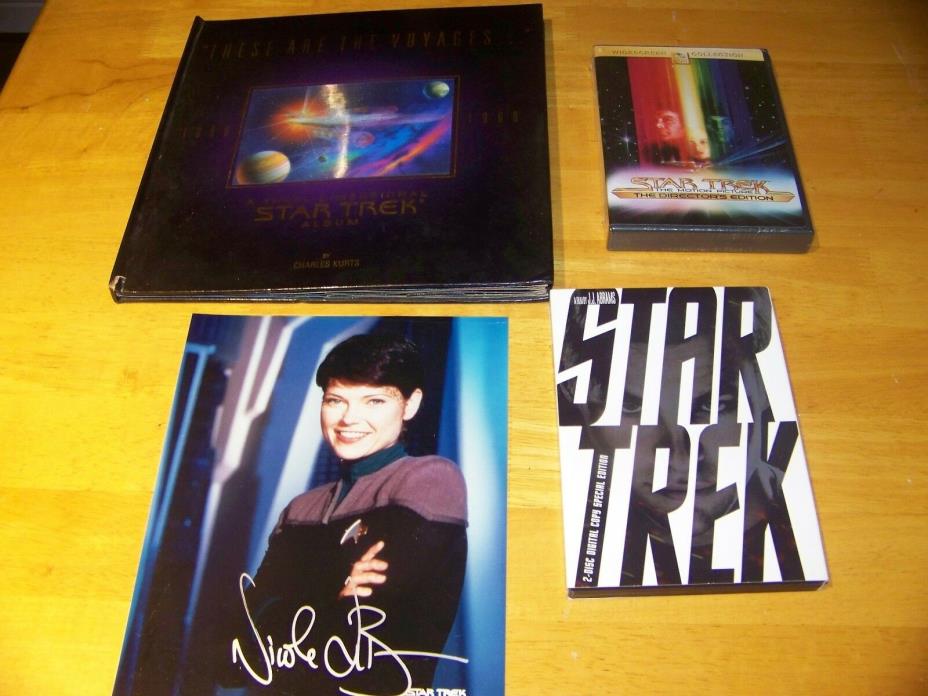 Star Trek lot:  Directors Edition (NEW), autographed photo, 3D Star Trek Album
