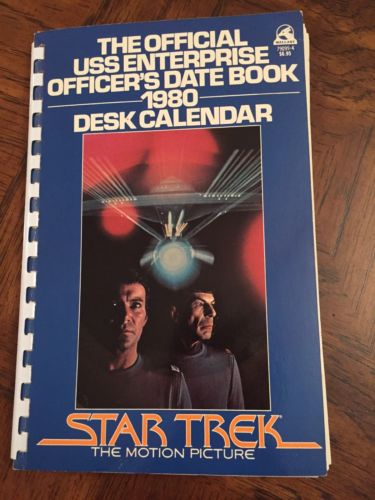 1980 STAR TREK Official Date Book & Desk Calendar