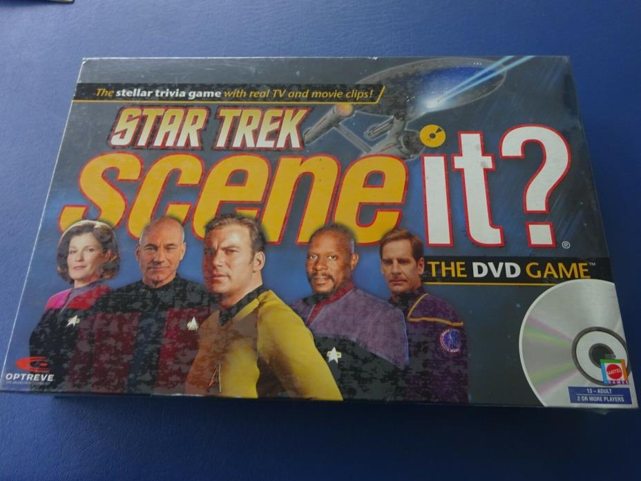 2008 Mattel Star Trek Scene It Trivia Game, Factory Sealed