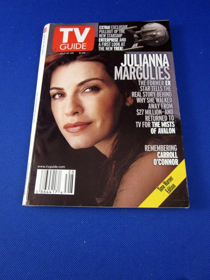 TV Guide - July 14 - 20, 2001 - Star Trek Juliana Margulies