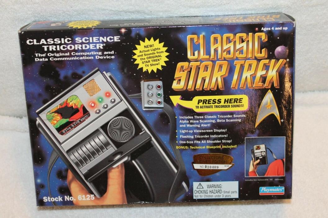 MIB Classic Star Trek Science Tricorder Playmates 6125 1995