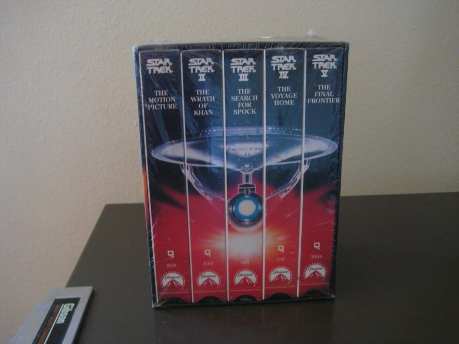 NEW SEALED Star Trek The Movies 25th Anniversary Collector's Set 5 VHS  I - V