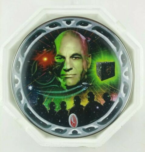 Franklin Mint Heirloom Villains of the Galaxy RARE ROUND Plate Locutus of Borg