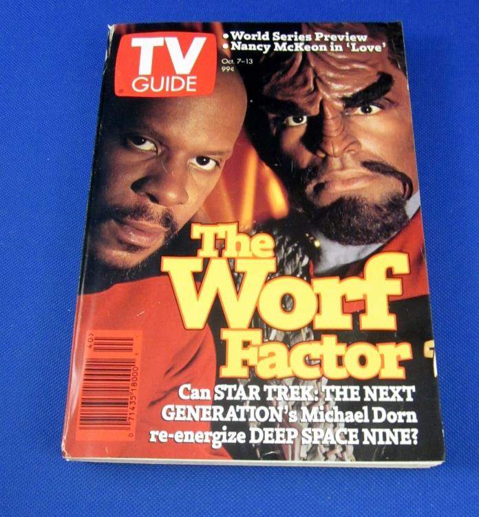 TV Guide - October 8 - 13, 1994 - Star Trek The Worf Factor
