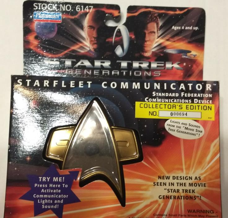 1994 Star Trek Generations Starfleet Communicator stock #6147, lot of two