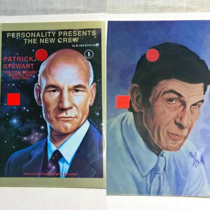 Star Trek #1 Comic 1991 Captain Picard & Spock on Back Cover