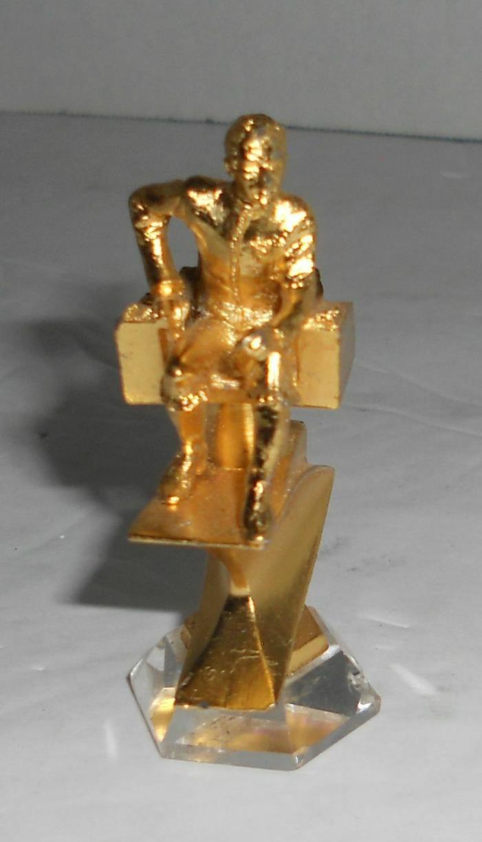 Star trek 25th Anniversary Franklin Mint Chess Piece Gold King Captain Kirk