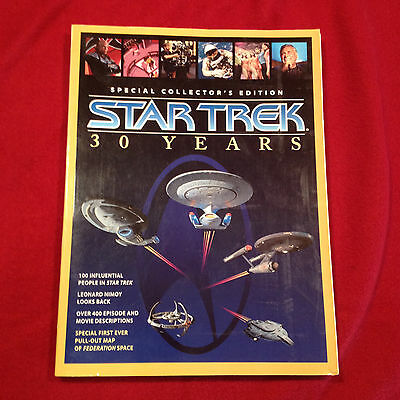 Star Trek 30 Years Large Softback Book Special Collector’s Edition 1996 + Poster