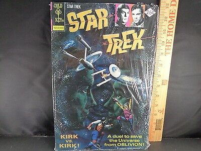 Star Trek Captain Kirk Vs Kirk Metal Wall Sign Spock Gold Key Comics Art 8.5x13