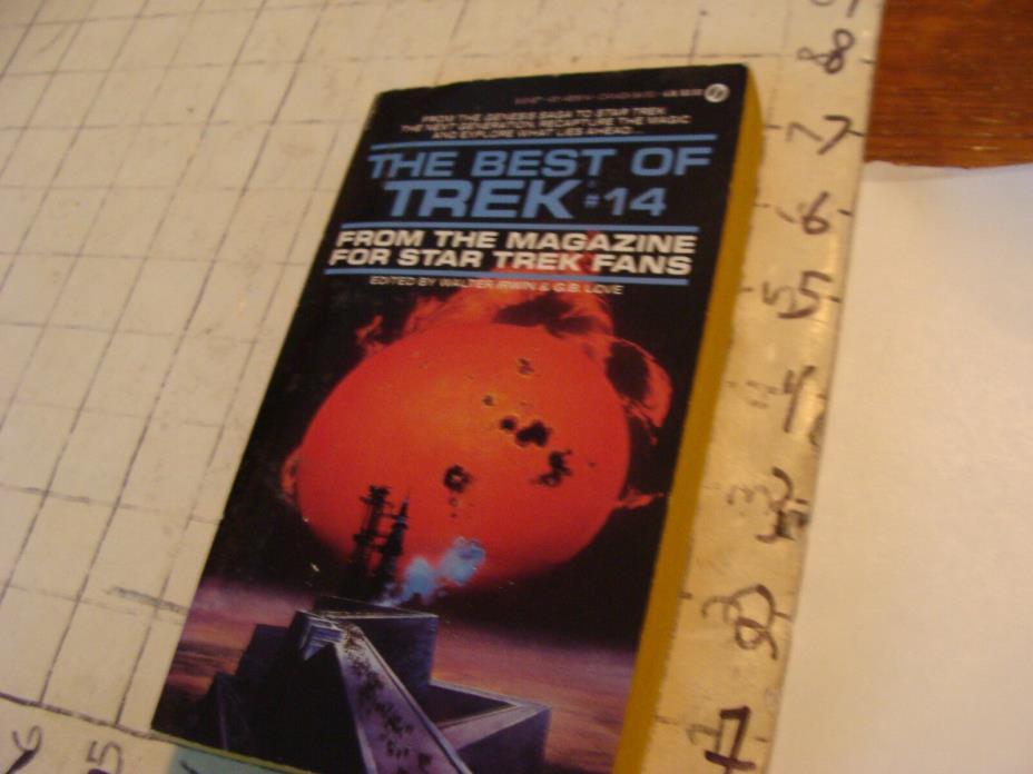 UNREAD paperback: THE BEST OF TREK #14, 1988, 1ST ED. 230pgs CURLED A BIT