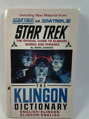 The Klingon Dictionary Star Trek Official Guide