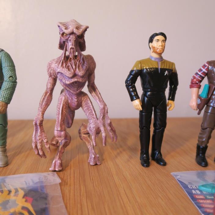 Vintage 90s Star Trek Voyager Playmates Toy Action Figure Lot