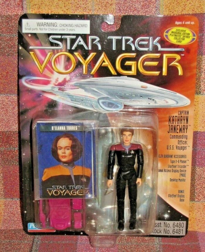 1995 PLAYMATES STAR TREK VOYAGER ACTION FIGURE CAPTAIN KATHRYN JANEWAY.