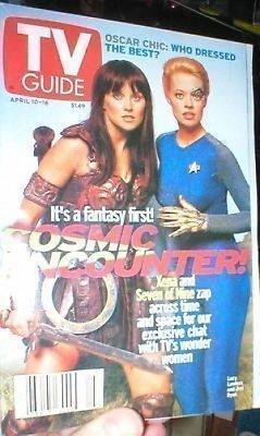 XENA AND 7 OF 9 TV GUIDE , VERY FINE CONDITION
