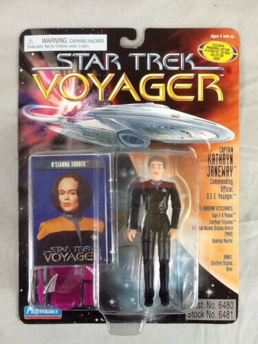 Playmates 1995 Star Trek Voyager Kathryn Janeway W/ Error Action Figure NEW