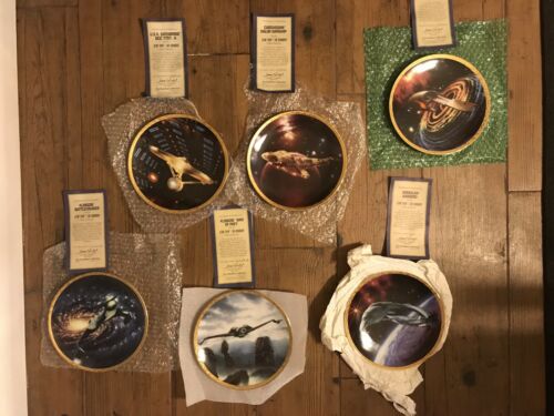 Star Trek The Voyagers Set of 6 Plates with COAs The Hamilton Collection