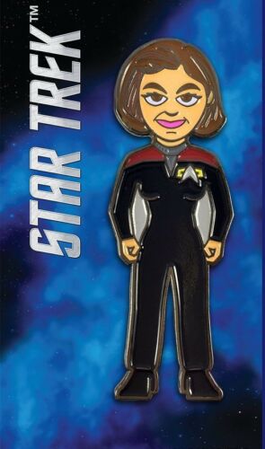 Star Trek Voyager Captain Janeway Standing Figure Metal Enamel Pin NEW UNUSED