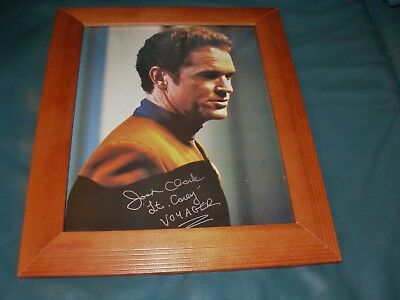 JOSH CLARK Lieutenant Joe Carey Star Trek Voyager 8x10 Framed Autograph Photo