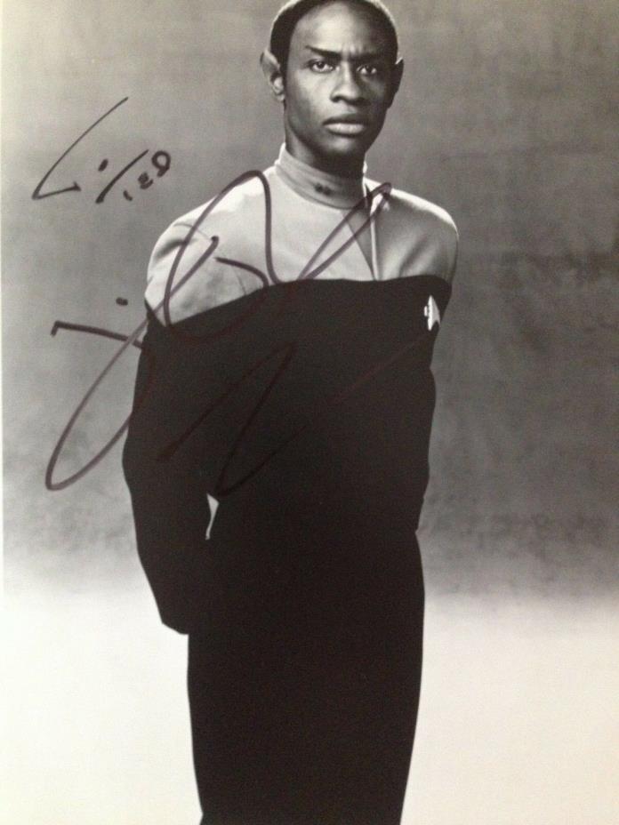 Tim Russ as Tuvok in Star Trek Voyager 8 X 10 Black and White photo ( To Ted )