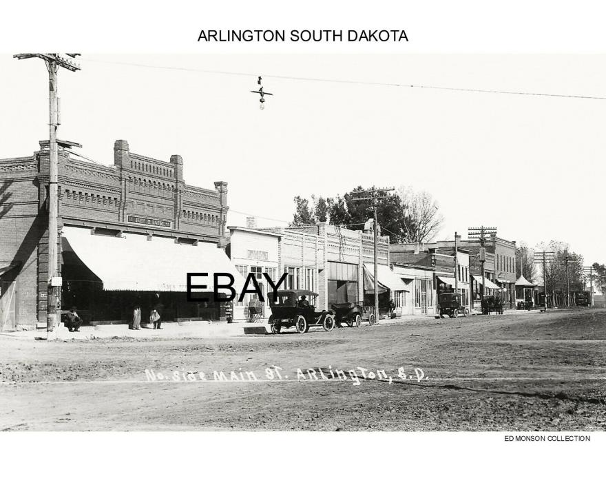 ARLINGTON  SOUTH DAKOTA 1910 VINTAGE COPY PHOTO 16 X 20 WALL HANGER