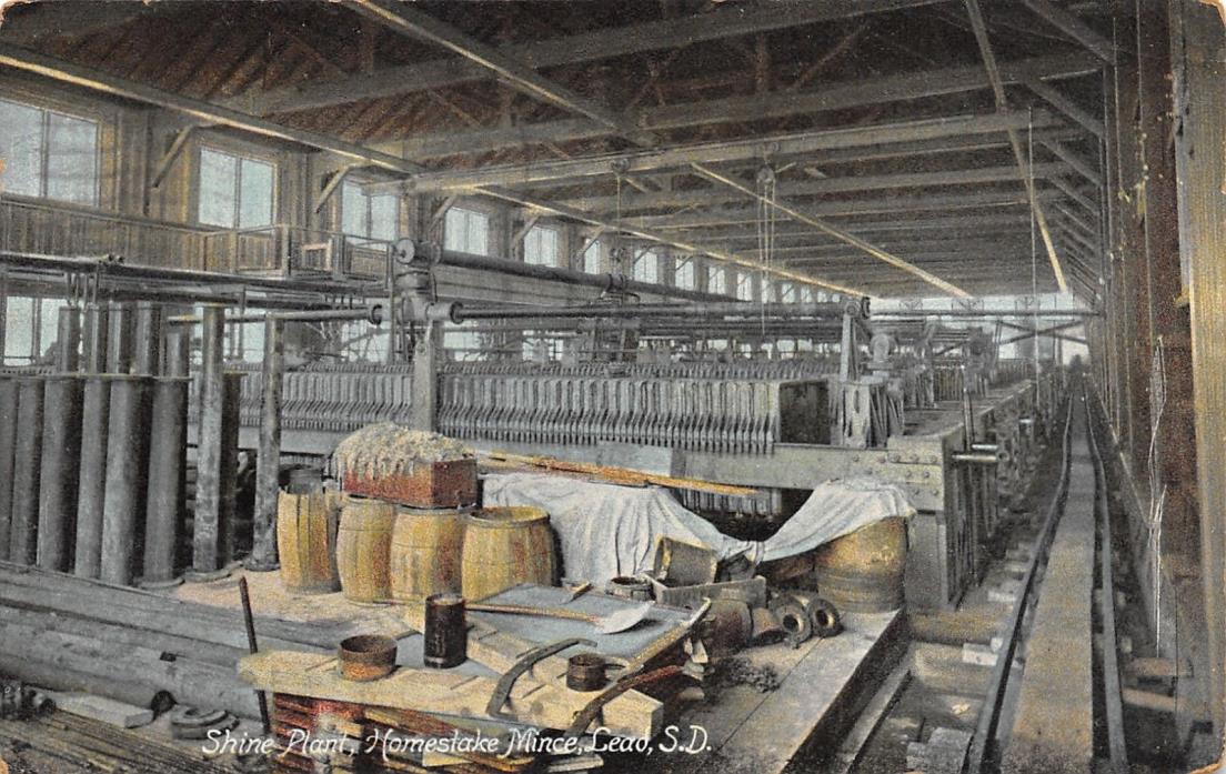 Lead South Dakota~Homestake Mine~Interior Shine Plant~Implements~Barrels~1910