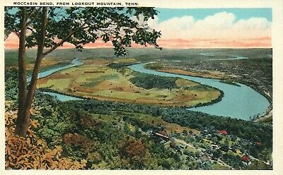 Moccasin Bend Lookout Mountain Scenic View TN Tennessee Postcard