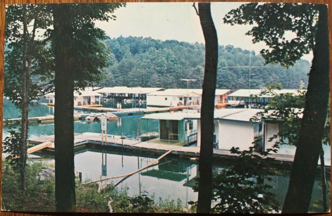 Lake City, TN Postcard: Lindsay Mill Marina, Boat Slips - Tennessee