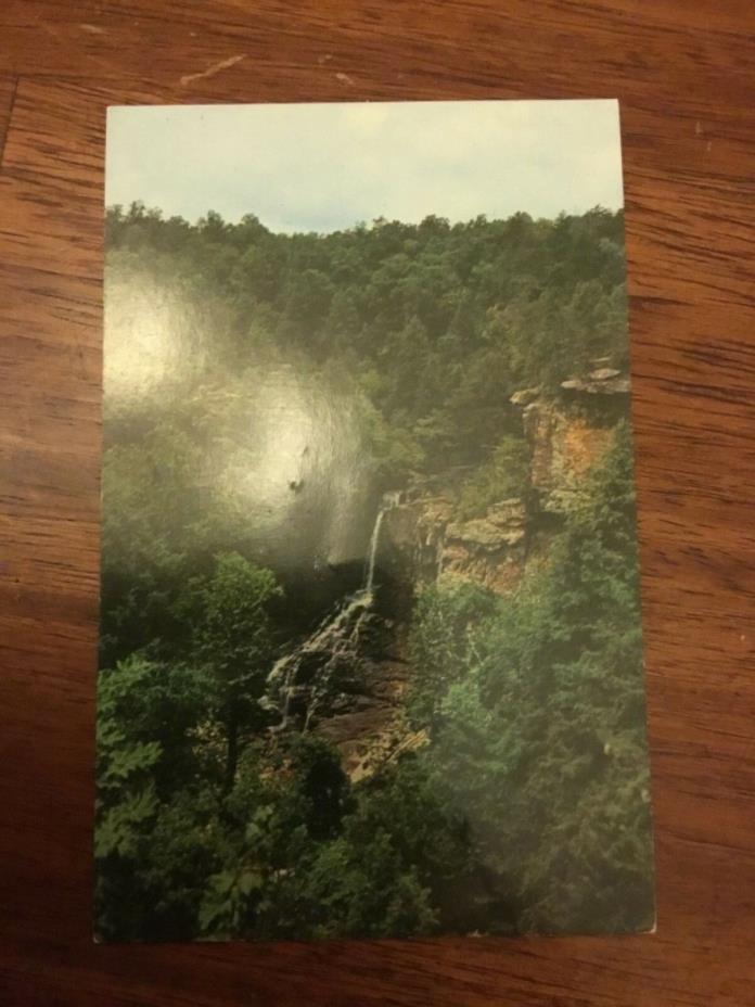 Vintage Piney Creek Falls Postcard Fall Creek Falls Park Cumberland Mountains TN