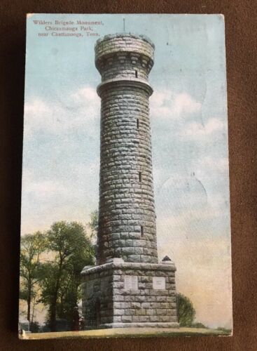 Antique Postcard Wilders Brigade Monument Chicaumauga Park Chattanooga TN 1907
