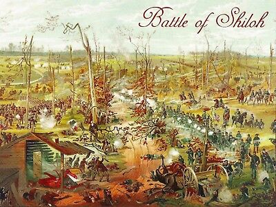 Postcard Tennessee Battle of Shiloh 1862  by Theophile Poilpot c1885 MINT