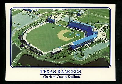 Texas TX postcard Charlotte County Stadium sport Texas Rangers Baseball