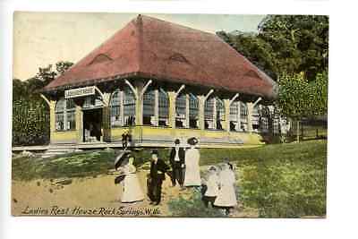 LADIES REST HOUSE, ROCK SPRINGS, West Virginia, Hand Tinted   Davis & Gould 1909
