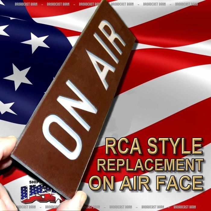 New RCA style ON AIR light replacement face sign Heavy Duty UN-Breakable BUY NOW