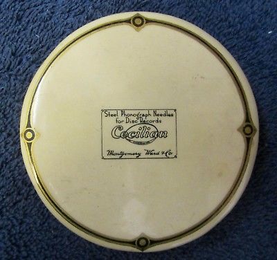 Vtg 1920's Montgomery Ward RECORD CLEANING BRUSH Celluloid CECILIAN Advertising