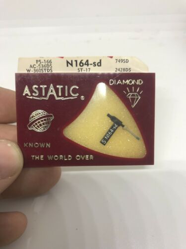 Astatic N164-sd Phonograph Needle- Unused- New In Box- Diamond