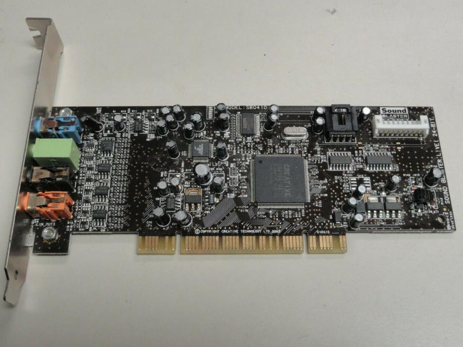 Creative Labs Sound Blaster Audigy Card, SB0410, PCI, Desktop Audo Card