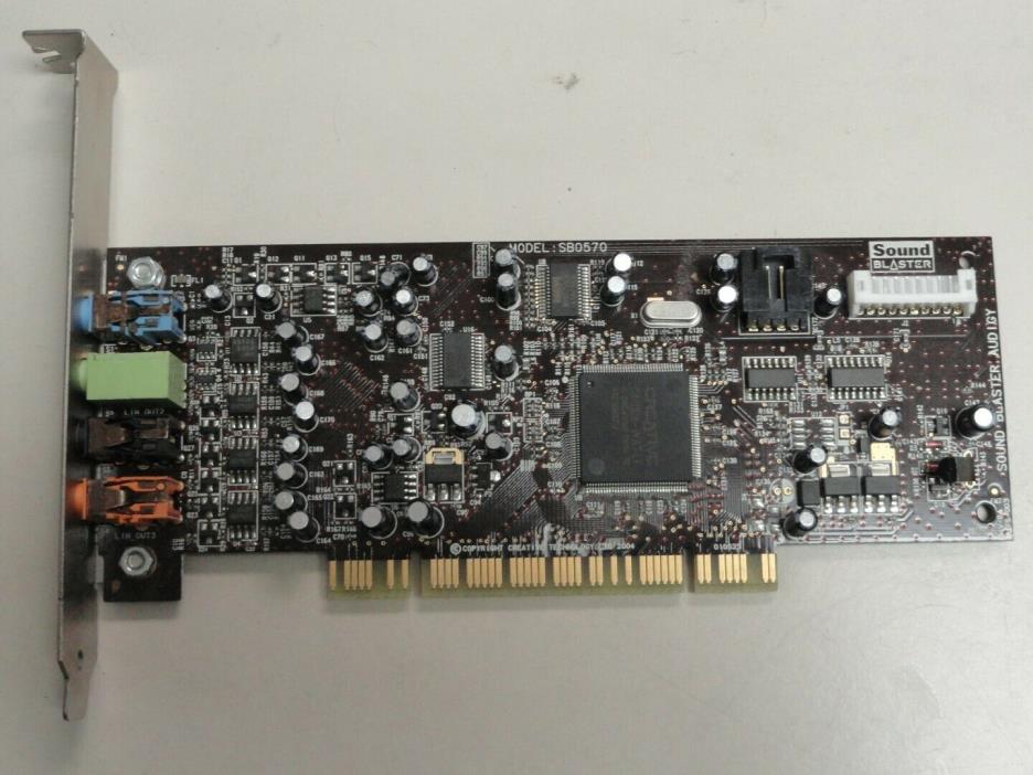 Creative Labs Sound Blaster Audigy Card, SB0570, PCI, Desktop Audo Card