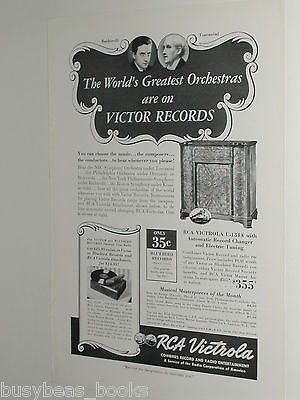 1939 RCA VICTROLA RECORDS advertisement, RCA Victor record changer