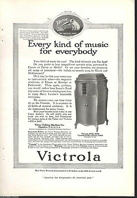 1917 VICTROLA advertisement, Victor Talking Machine, Nipper, Victrola XVII