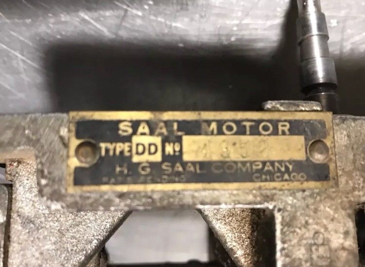 Saal Motor Model DD for Puritan, Silvertone, or other Phonographs